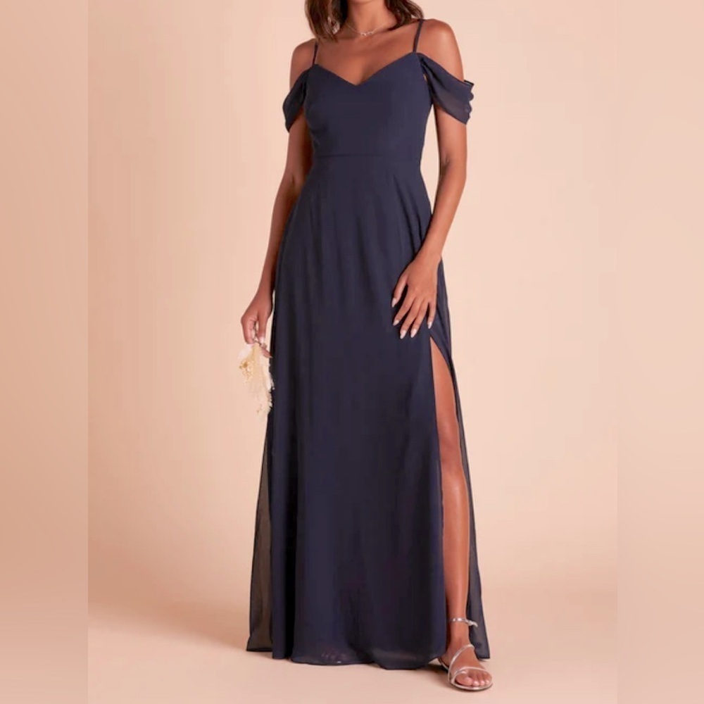 Birdy gray Devin chiffon bridesmaid dress ladies size xxl navy dark blue gown